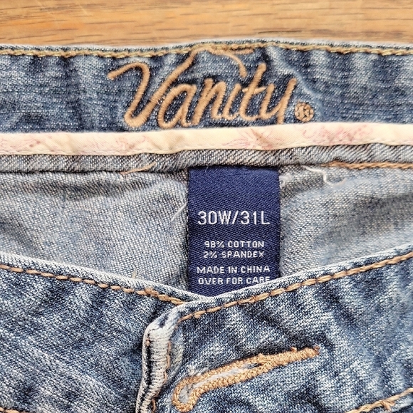 Vanity Flared Denim Jeans Size 30 - Picture 2 of 12